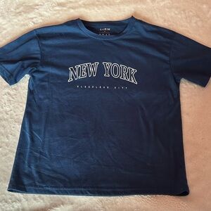 SHEIN Dark Blue Casual Tee
